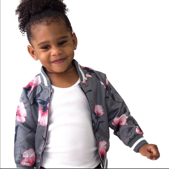 Other - •Floral Print Bomber Jacket, 18-24 months